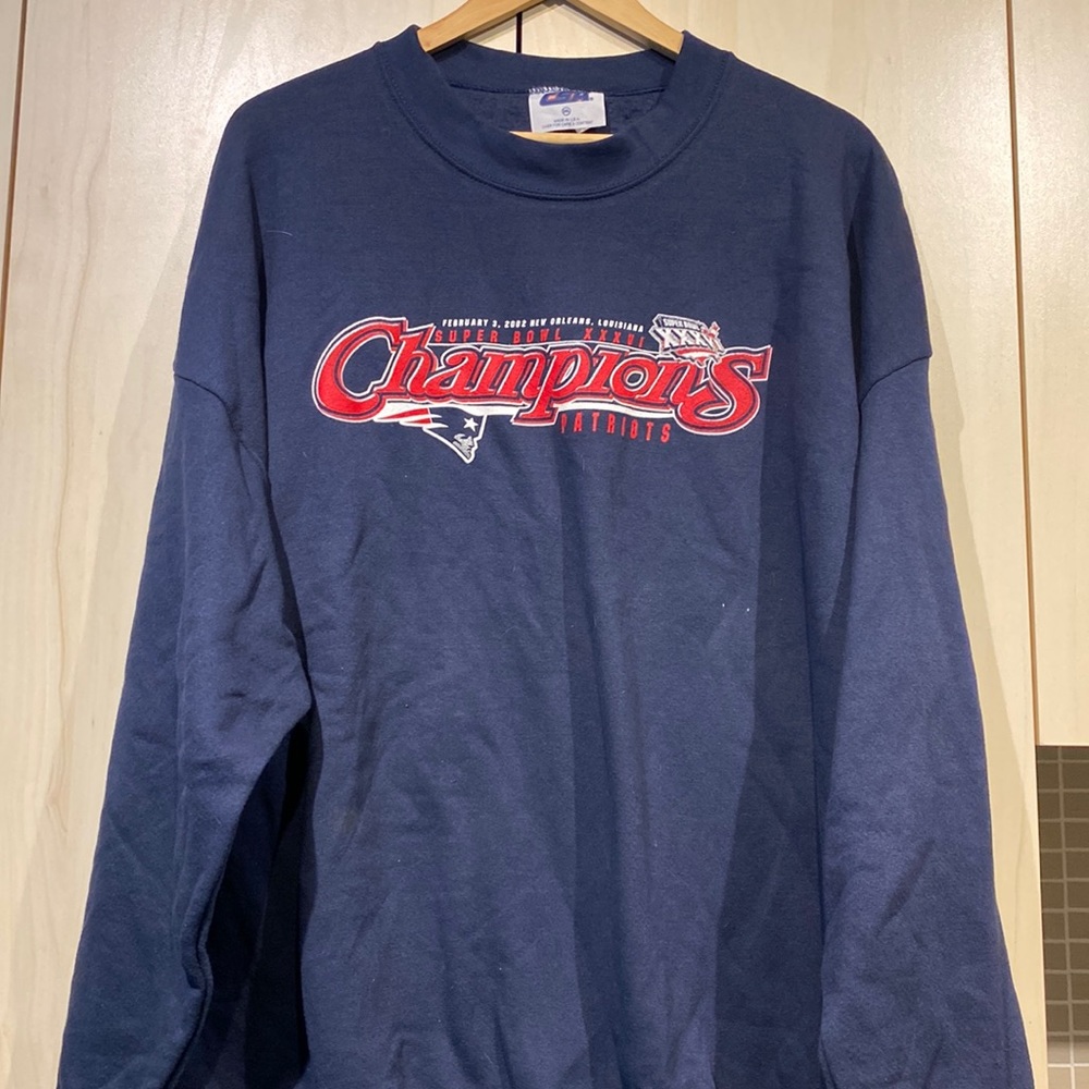 Patriots 2002 Super Bowl Sweater